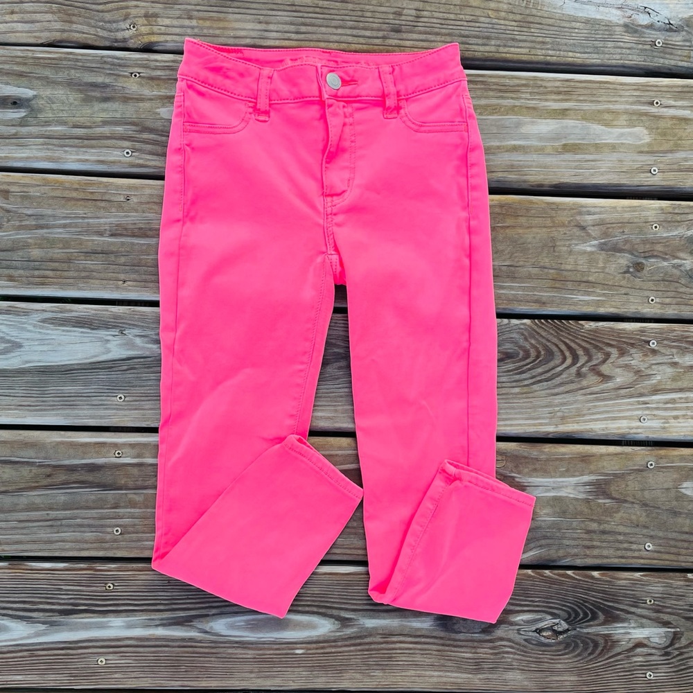 Bubblegum Pink AE Skinny Leg Jeans